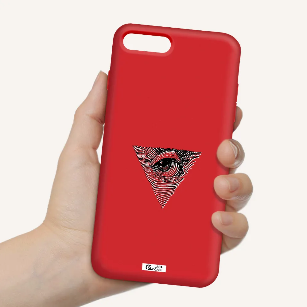 Franklin Eye Apple iPhone 7 plus Silicone Imperial Red Case