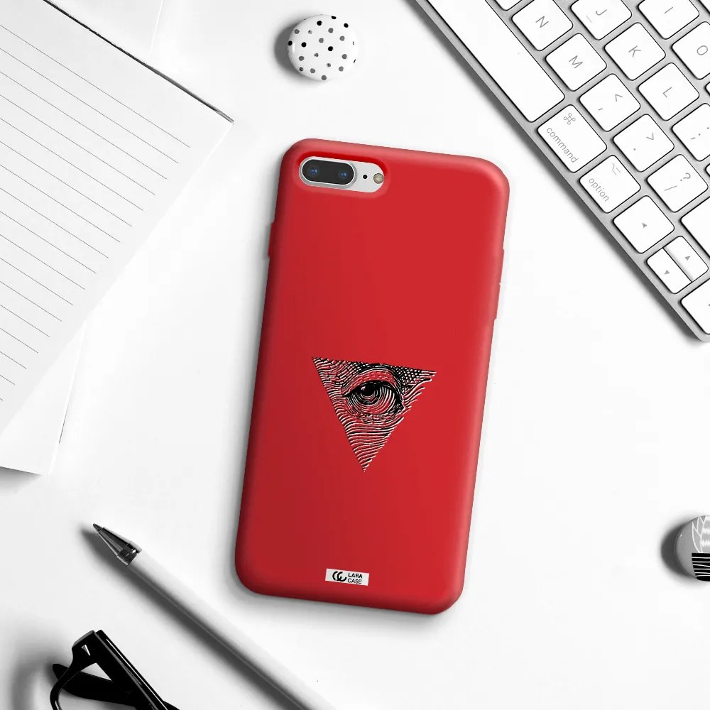 Franklin Eye Apple iPhone 7 plus Silicone Imperial Red Case
