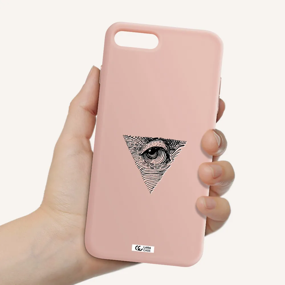 Franklin Eye Apple iPhone 7 plus Silicone pastel pink Case