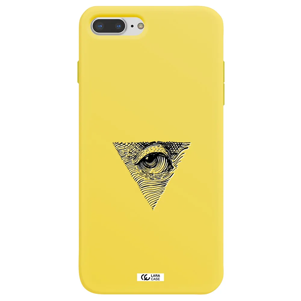 Franklin Eye Apple iPhone 8 plus Silicone canary yellow Case