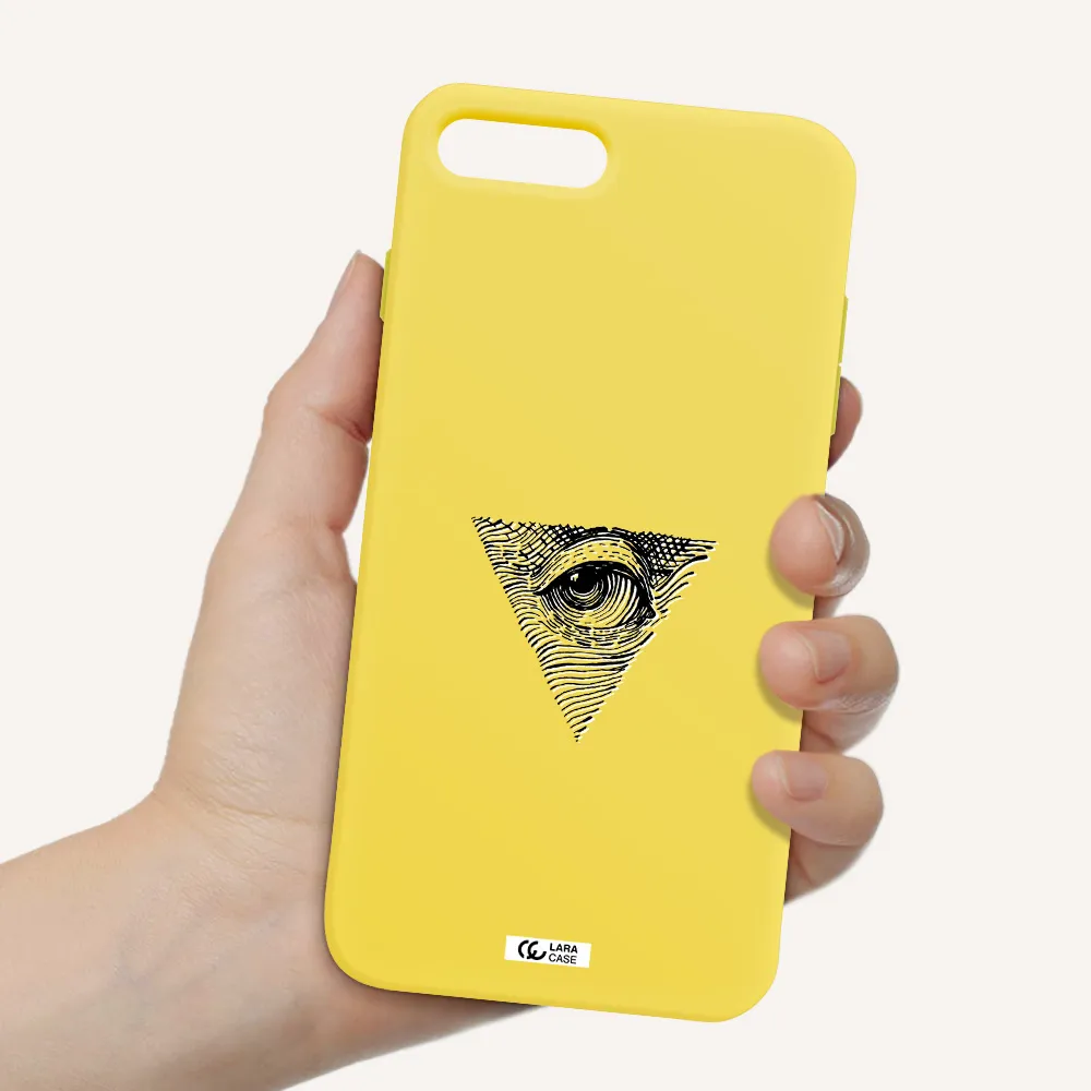 Franklin Eye Apple iPhone 8 plus Silicone canary yellow Case