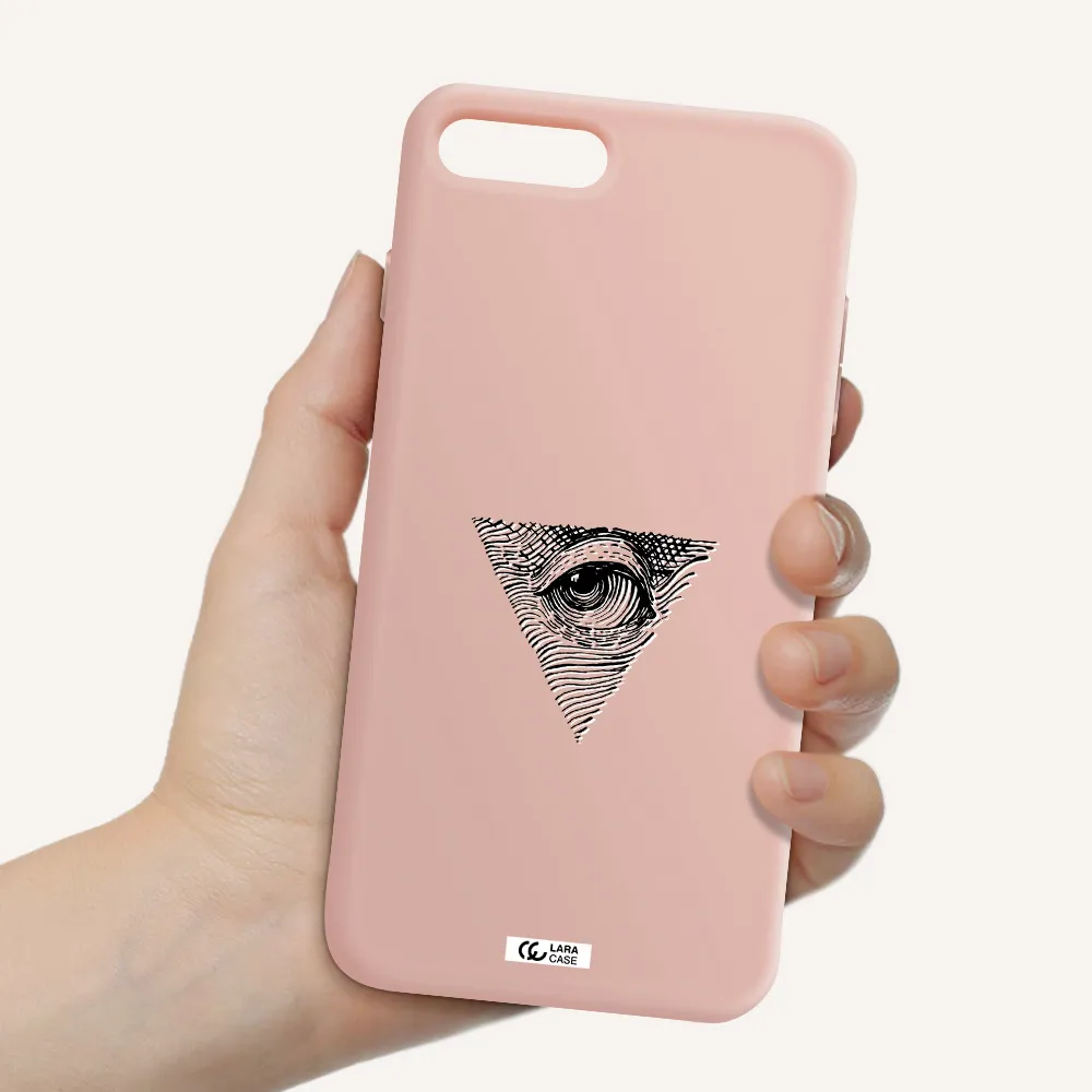 Franklin Eye Apple iPhone 8 plus Silicone pastel pink Case