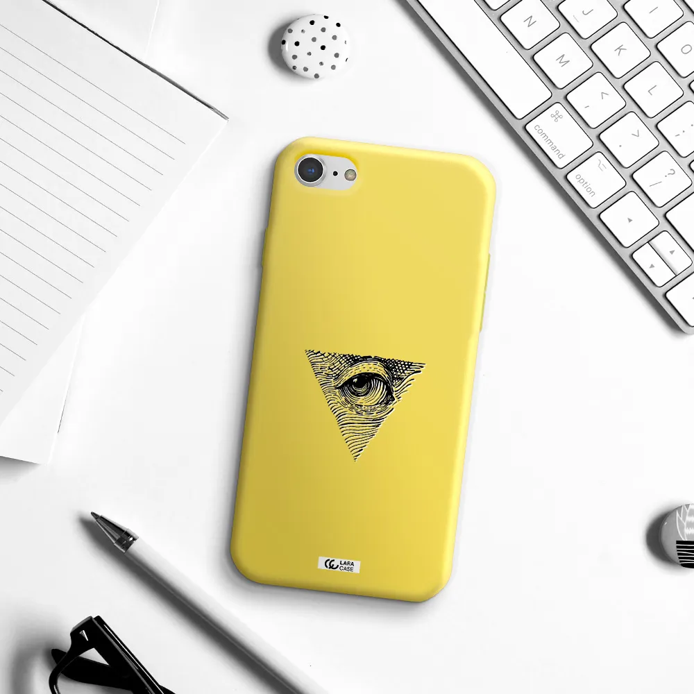 Franklin Eye Apple iPhone 8 Silicone canary yellow Case
