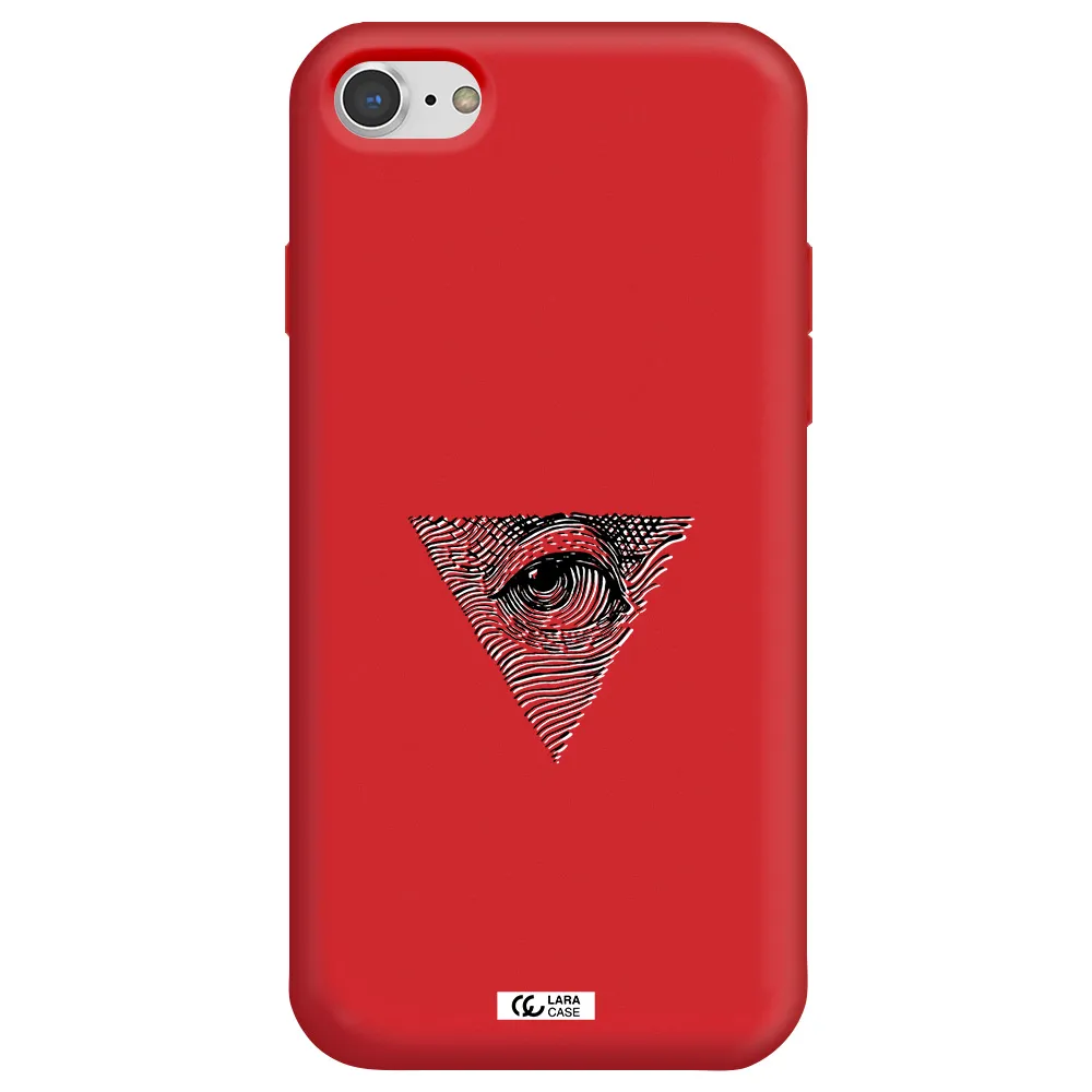 Franklin Eye Apple iPhone 8 Silicone Imperial Red Case