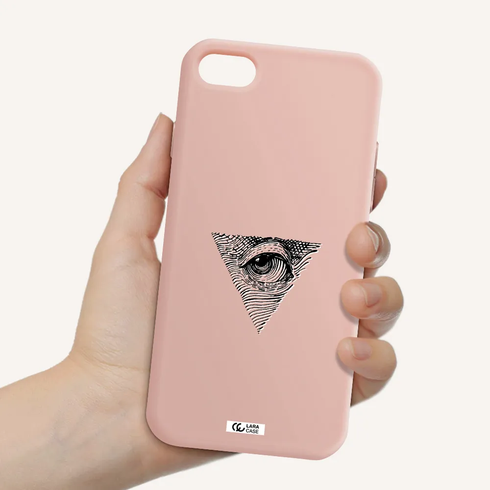 Franklin Eye Apple iPhone 8 Silicone pastel pink Case