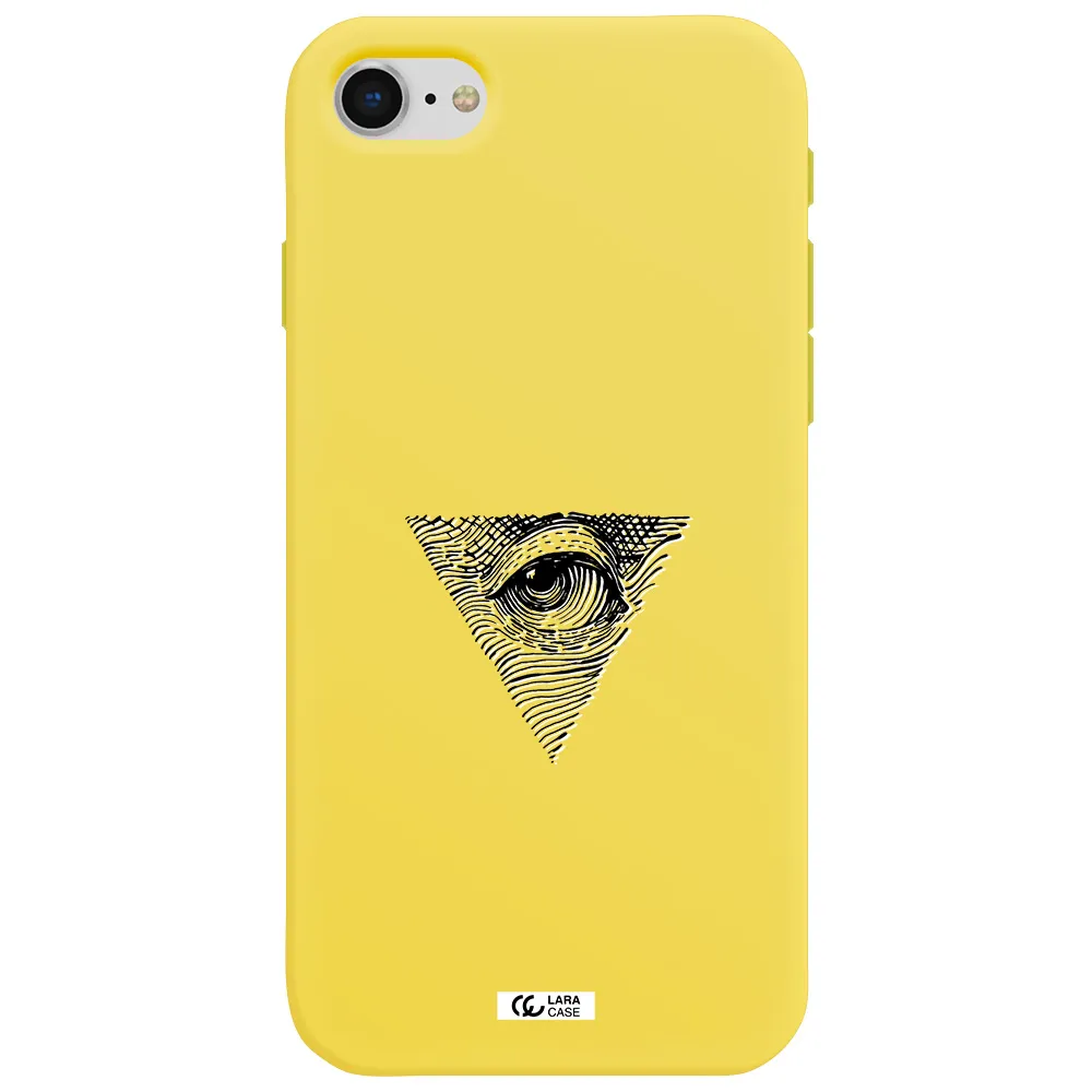 Franklin Eye Apple iPhone se 2020 Silicone canary yellow Case
