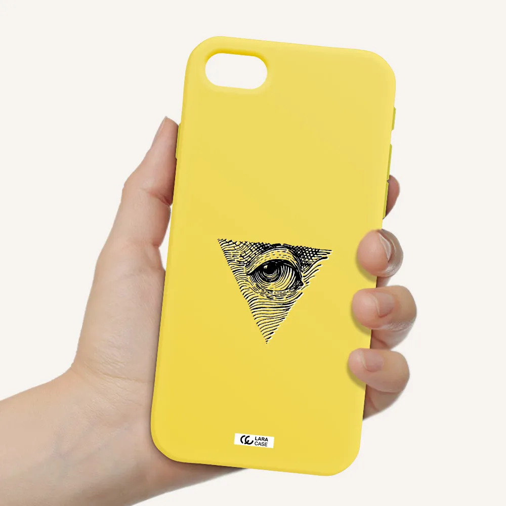 Franklin Eye Apple iPhone se 2020 Silicone canary yellow Case