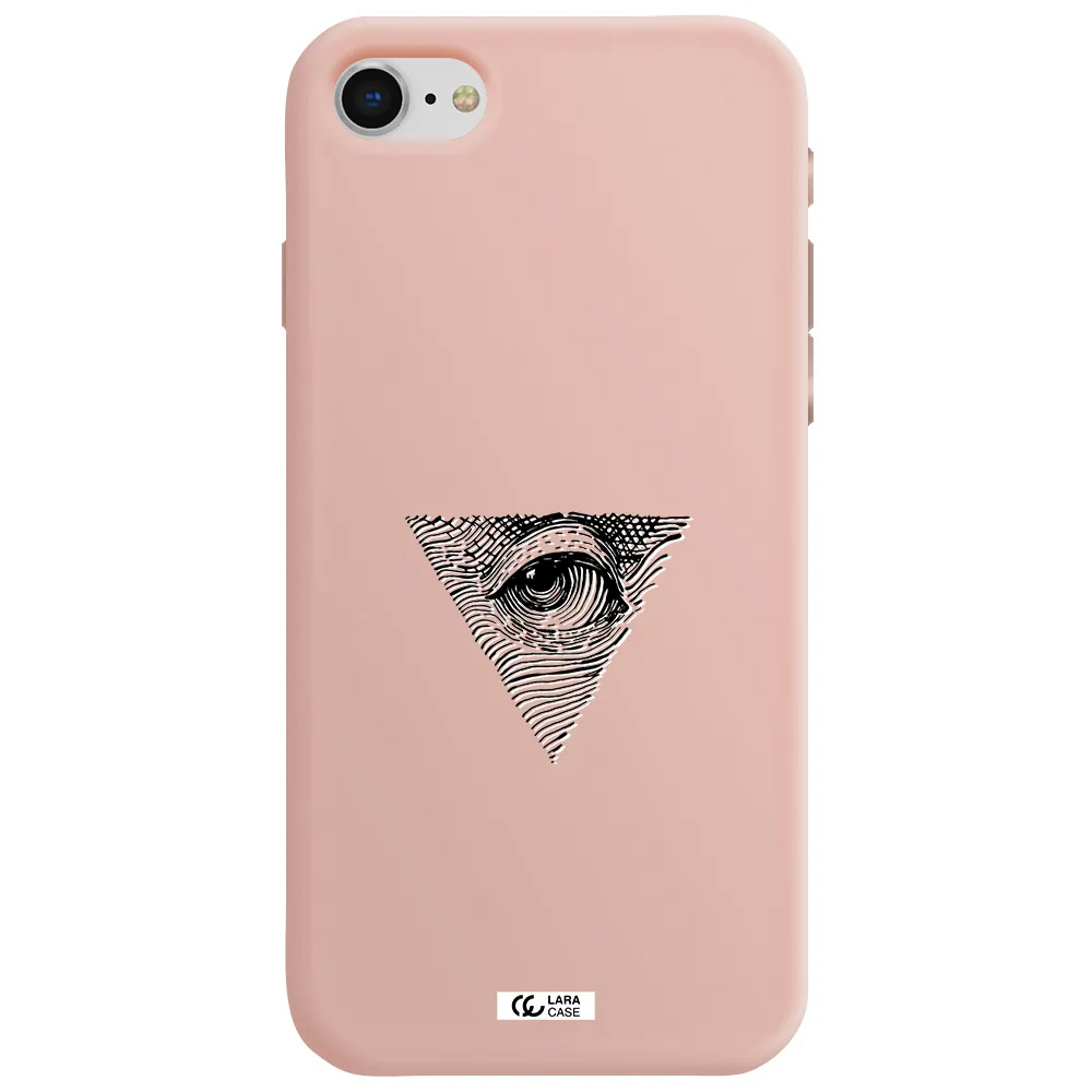 Franklin Eye Apple iPhone se 2020 Silicone pastel pink Case