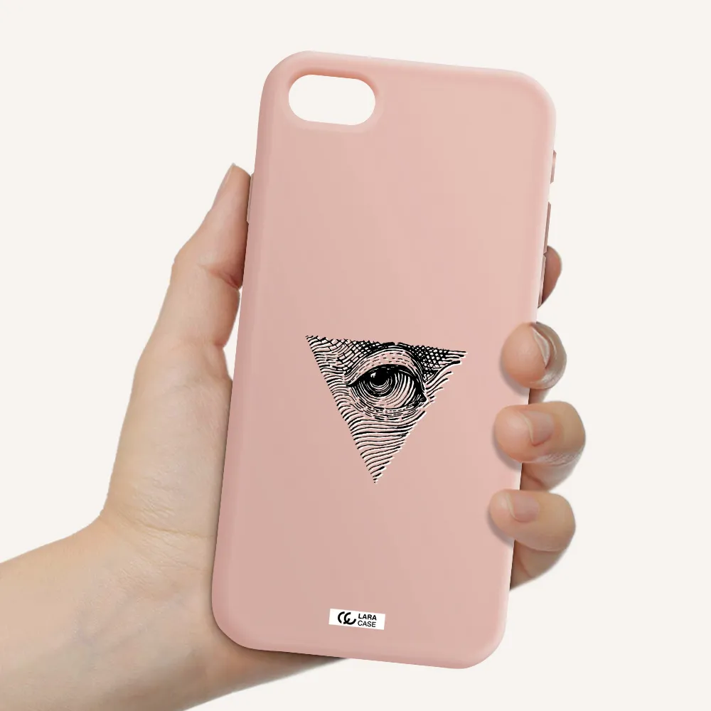 Franklin Eye Apple iPhone se 2020 Silicone pastel pink Case