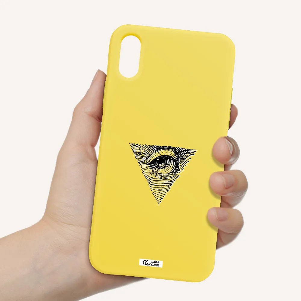 Franklin Eye Apple iPhone X Silicone canary yellow Case