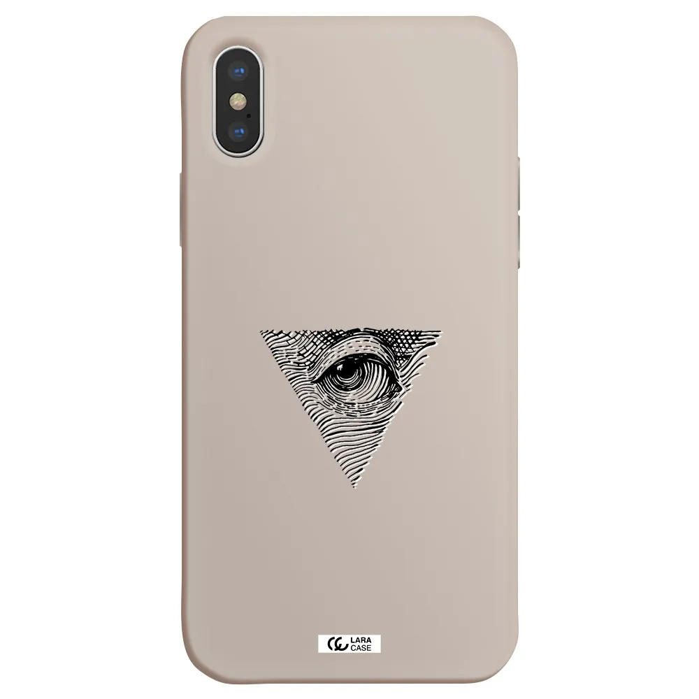 Franklin Eye Apple iPhone X Silicone Stone Case