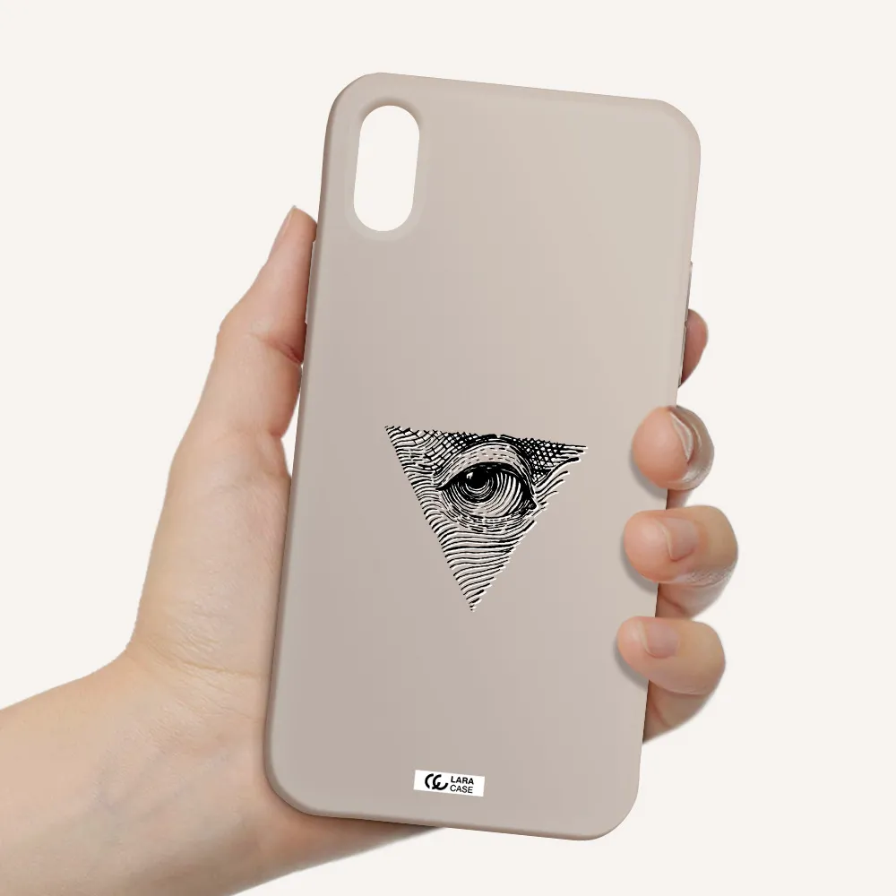 Franklin Eye Apple iPhone X Silicone Stone Case