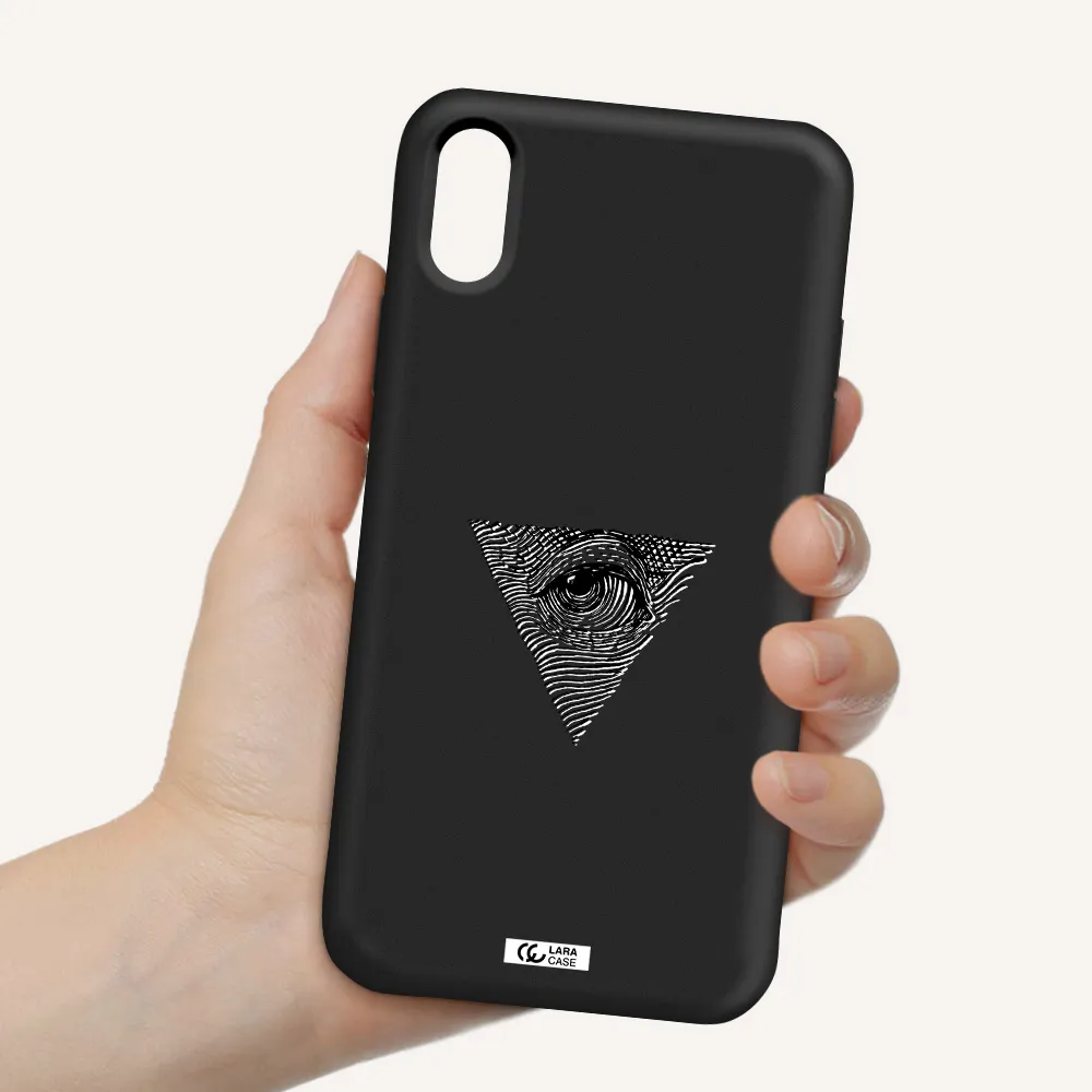 Franklin Eye Apple iPhone XS Silicone black Case