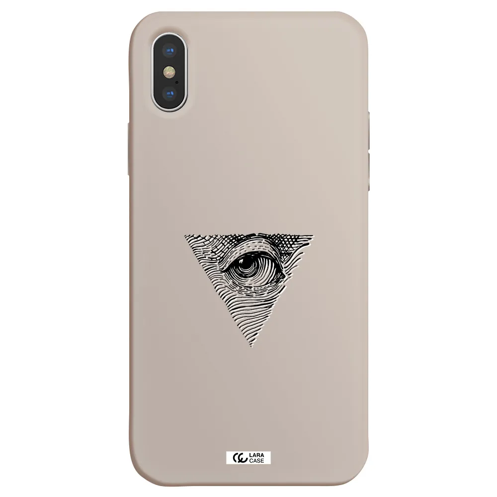 Franklin Eye Apple iPhone XS Silicone Stone Case