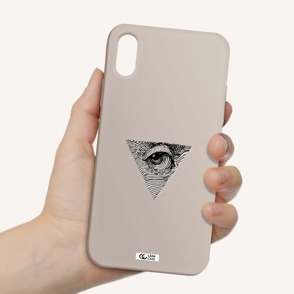 Franklin Eye Apple iPhone XS Silicone Stone Case