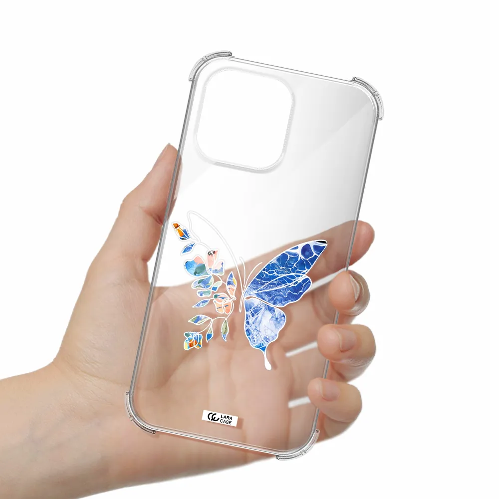 Line Butterfly Apple iPhone 14 pro Clear PC Case
