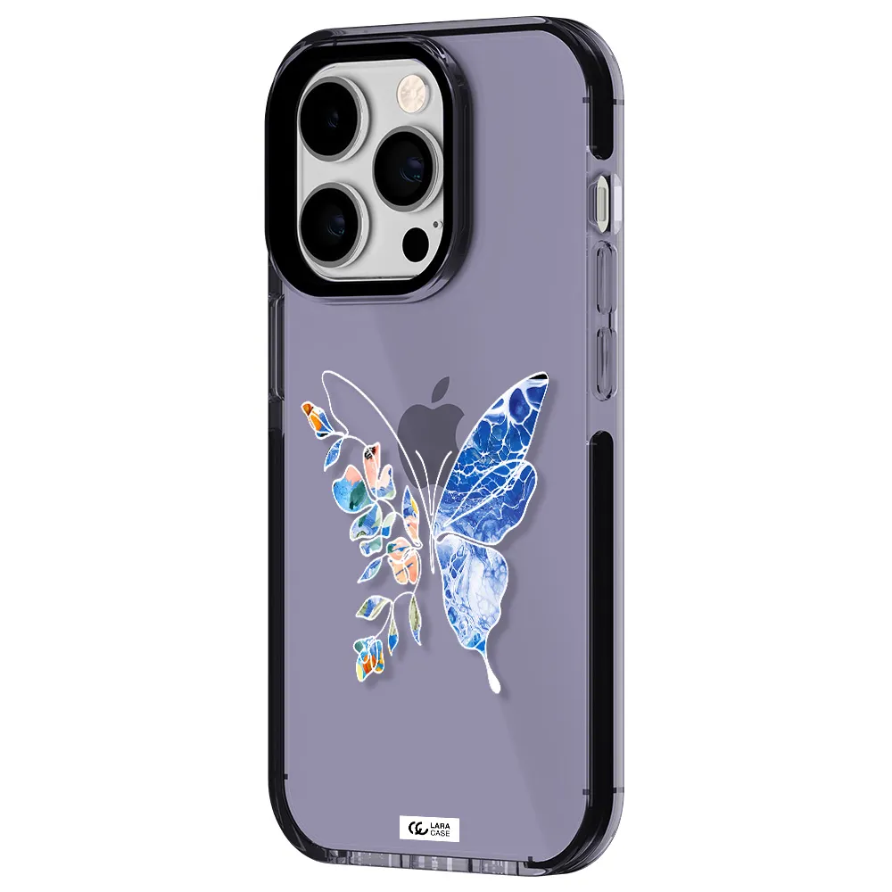 Line Butterfly Apple iPhone 14 pro impact Lilac Case