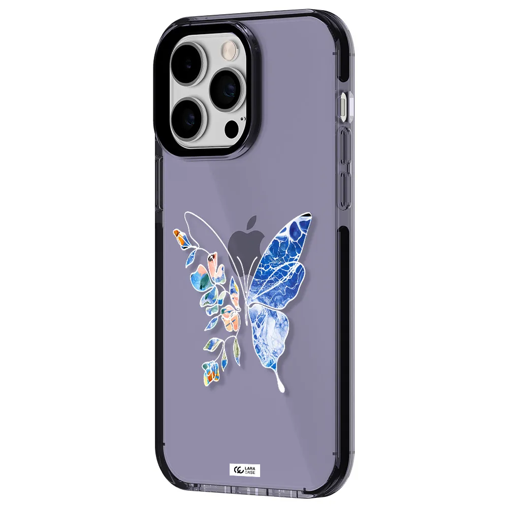 Line Butterfly Apple iPhone 14 pro max impact Lilac Case