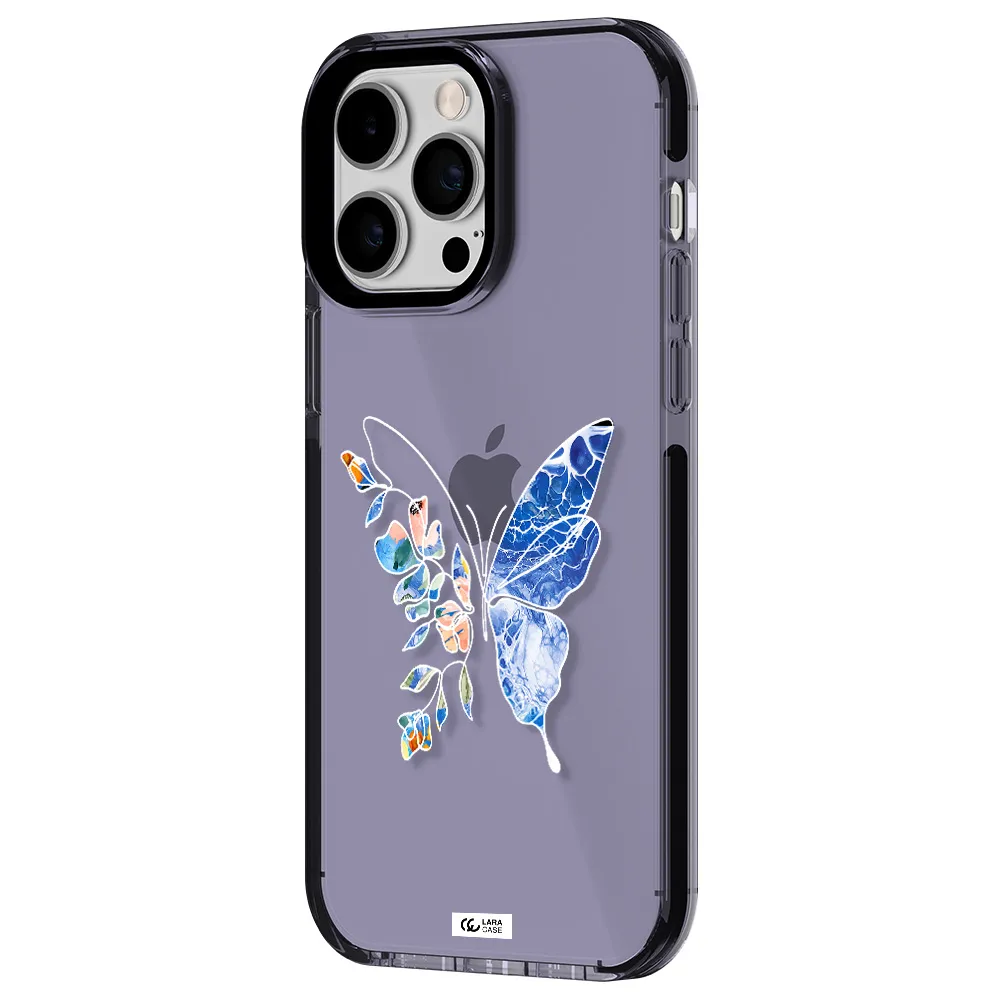Line Butterfly Apple iPhone 15 Pro Max impact Lilac Case