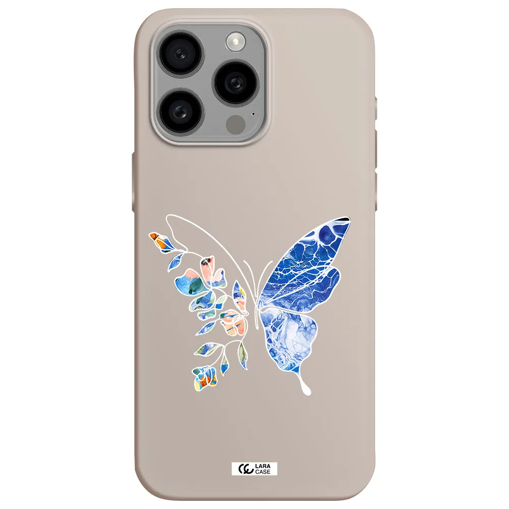 Line Butterfly Apple Iphone 15 Pro max Silicone Stone Case