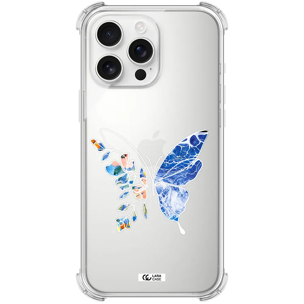 Line Butterfly Apple Iphone 16 Pro Max Clear Pc Case