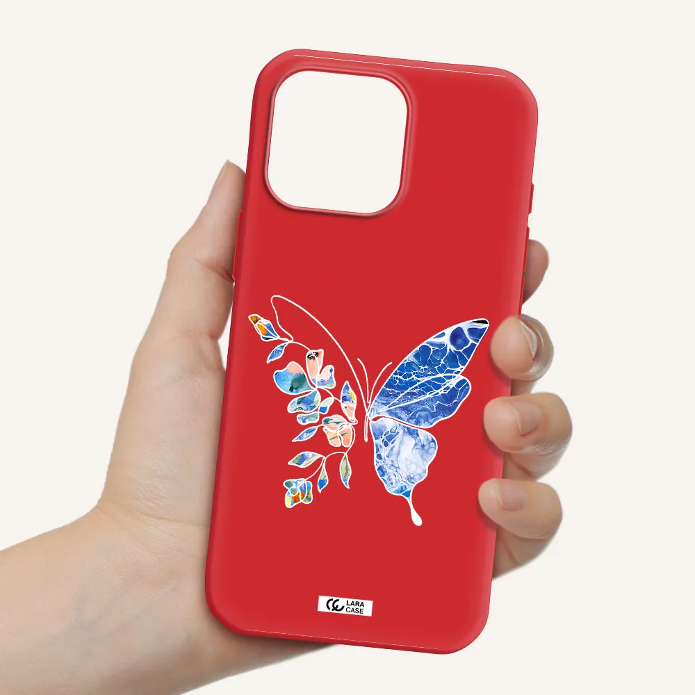 Line Butterfly Apple Iphone 16 Pro Max Silicone Stone Case
