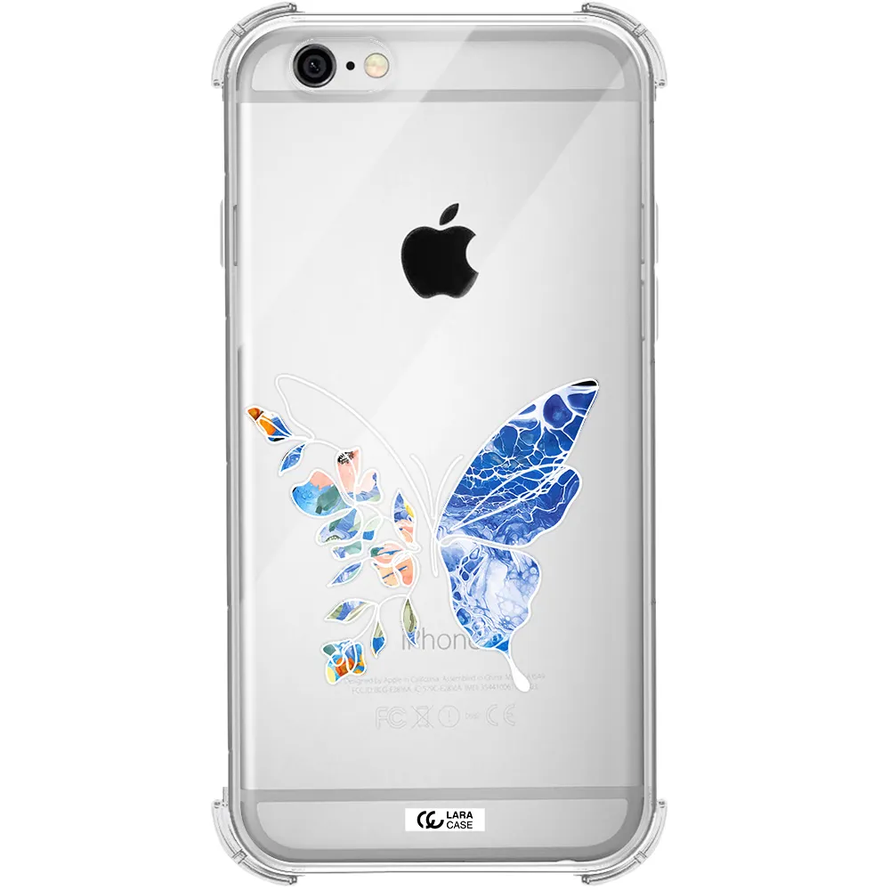 Line Butterfly Apple iPhone 6 Clear PC Case