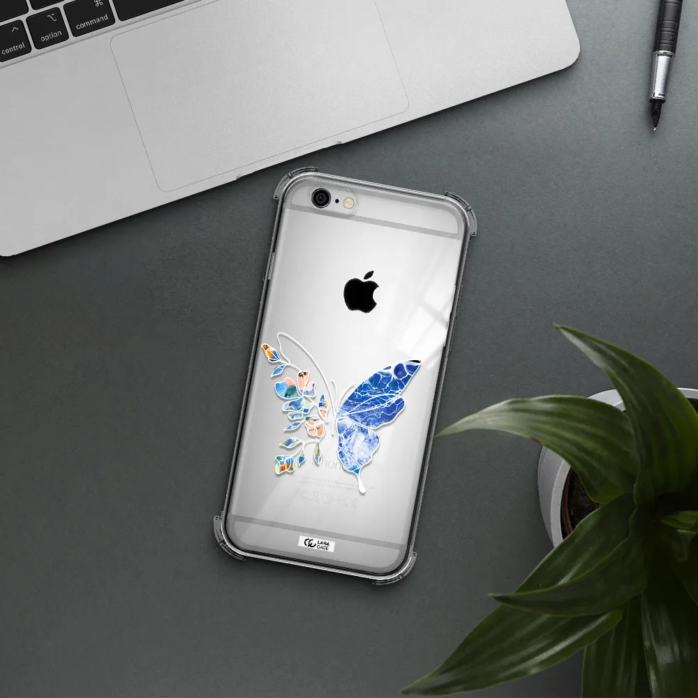 Line Butterfly Apple iPhone 6 Clear PC Case