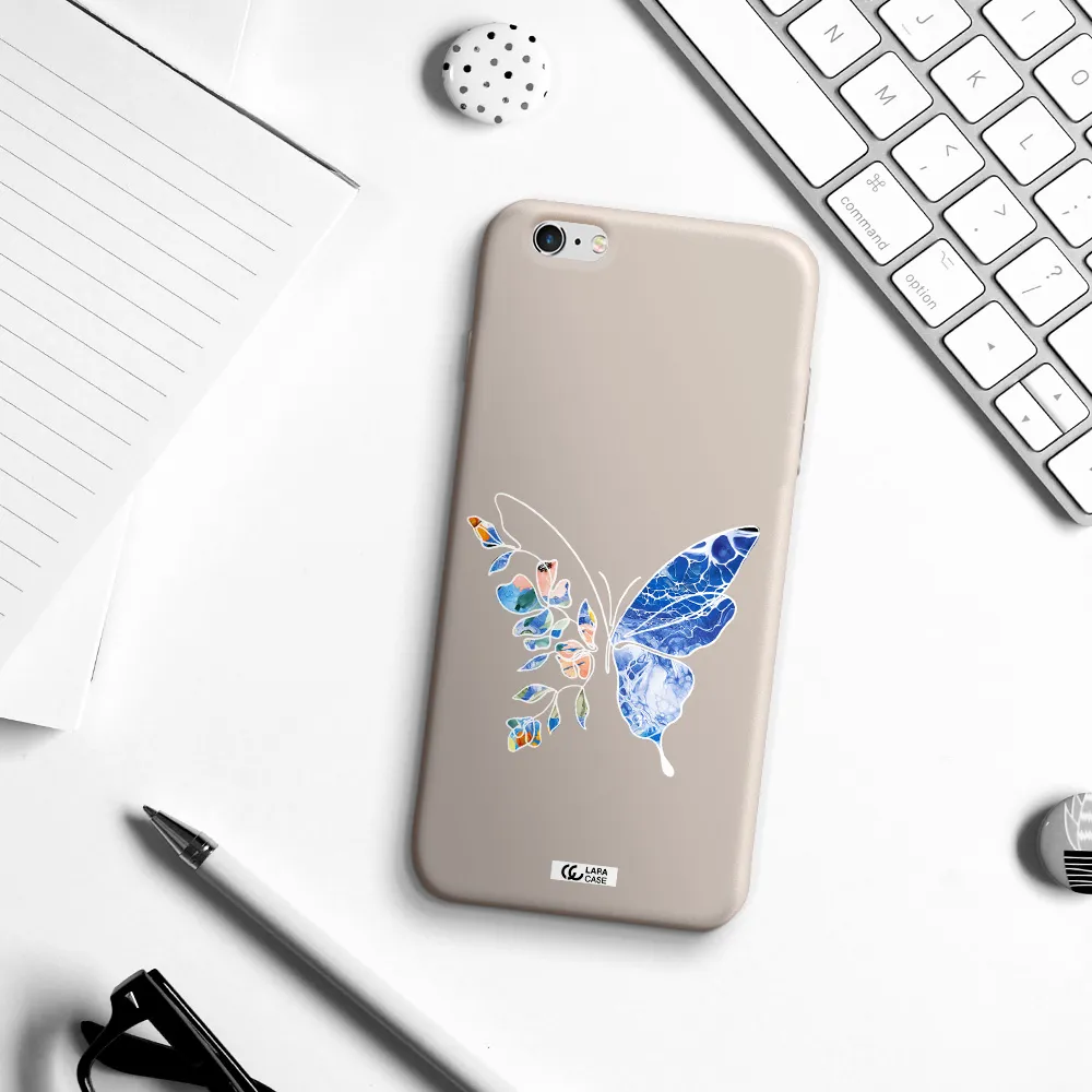 Line Butterfly Apple iPhone 6 s plus Silicone Stone Case