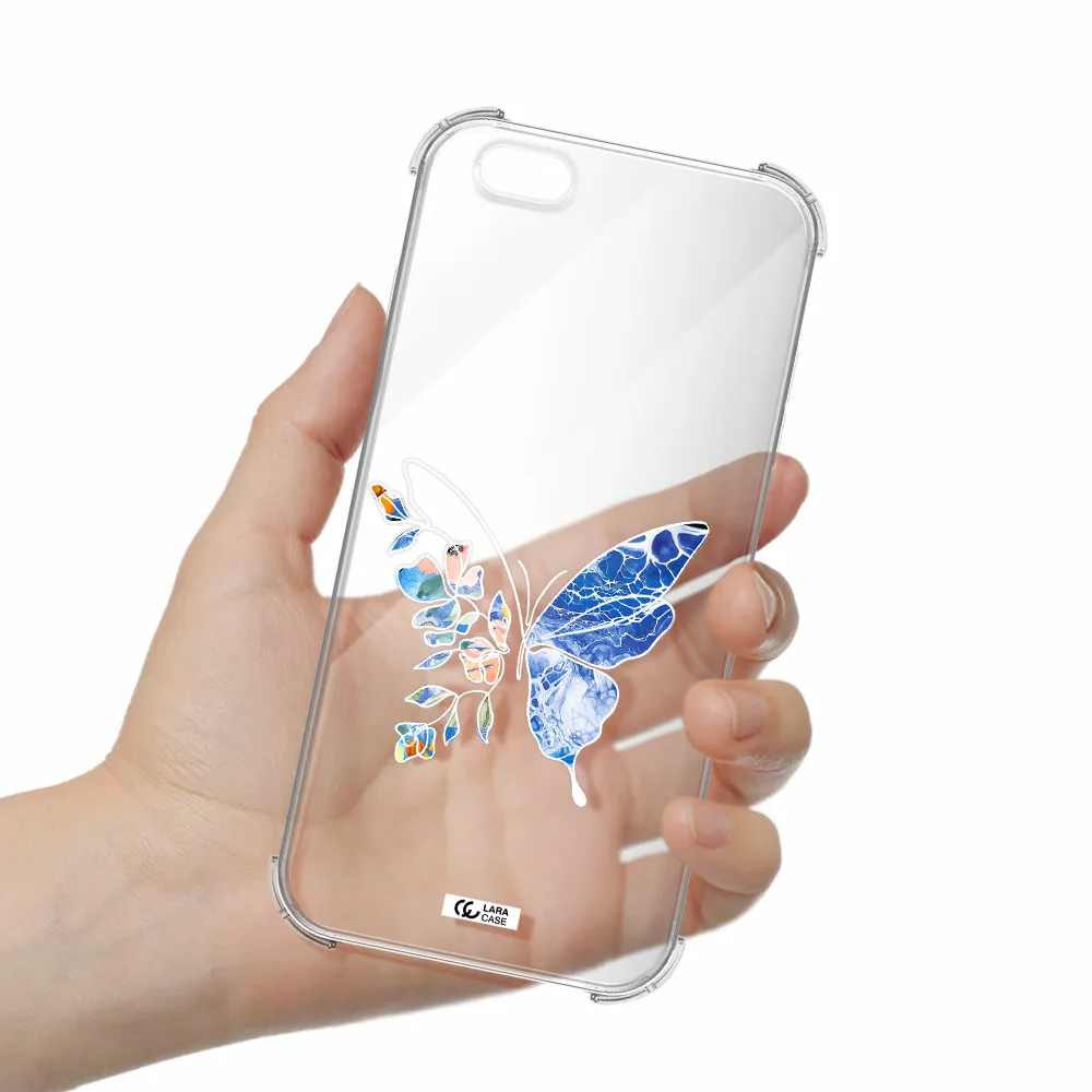 Line Butterfly Apple iPhone 6S Clear PC Case