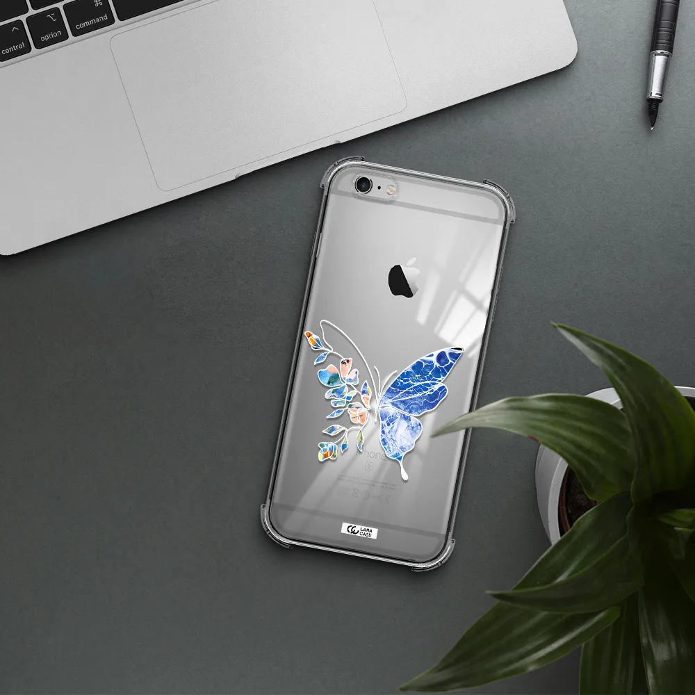 Line Butterfly Apple iPhone 6S Clear PC Case