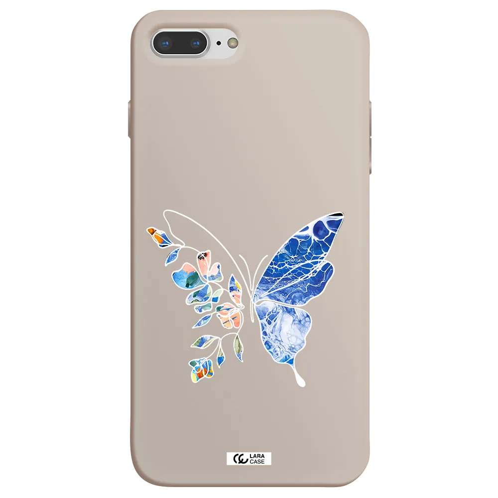 Line Butterfly Apple iPhone 7 plus Silicone Stone Case