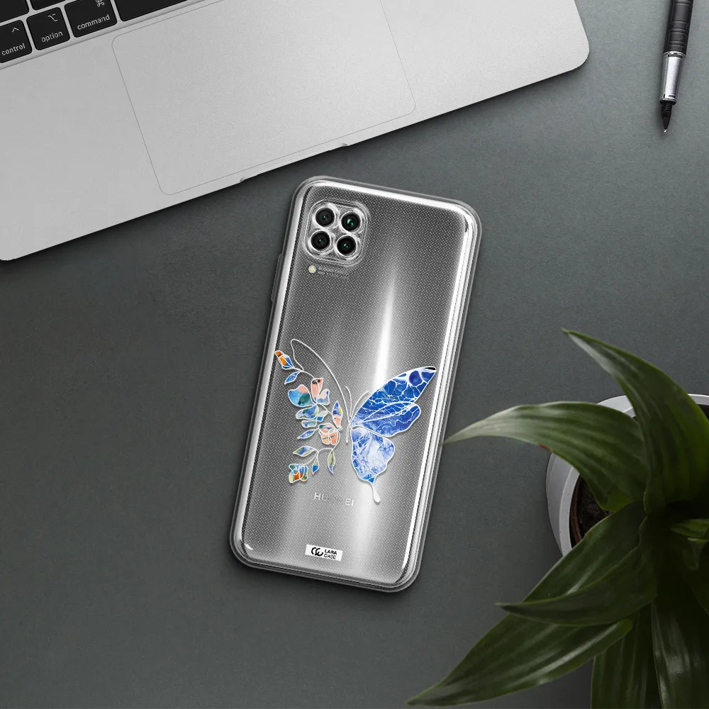 Line Butterfly Huawei Nova 7I Clear Tpu Case