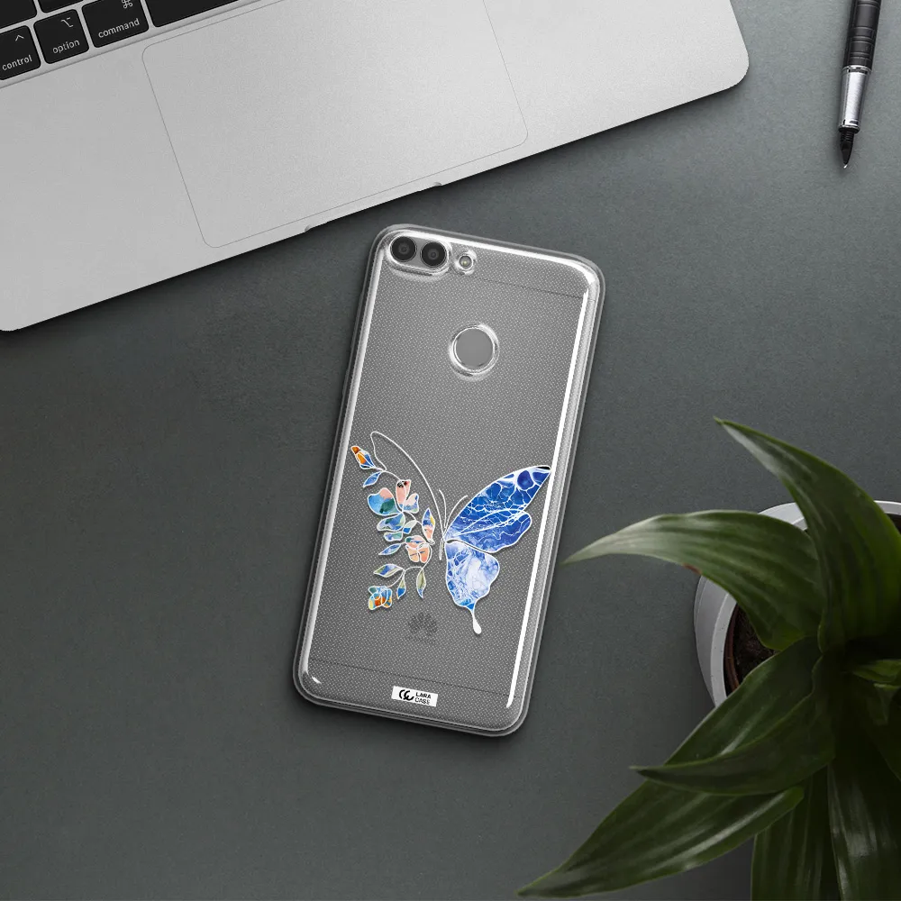 Line Butterfly Huawei P Smart Clear TPU Case