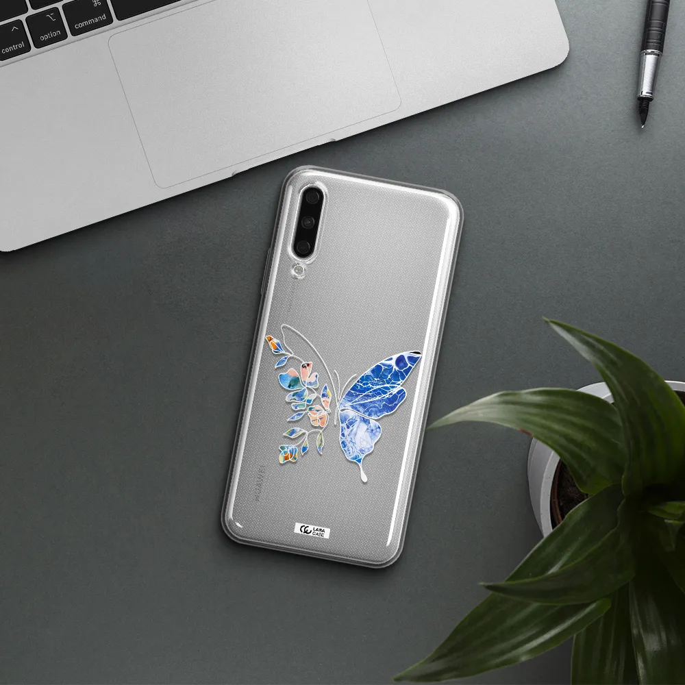 Line Butterfly Huawei Y9S Clear Tpu Case