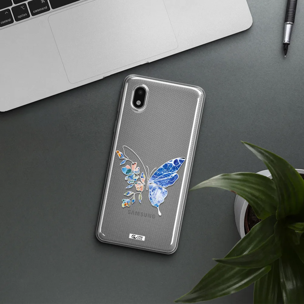 Line Butterfly Samsung A01 Core Clear Tpu Case