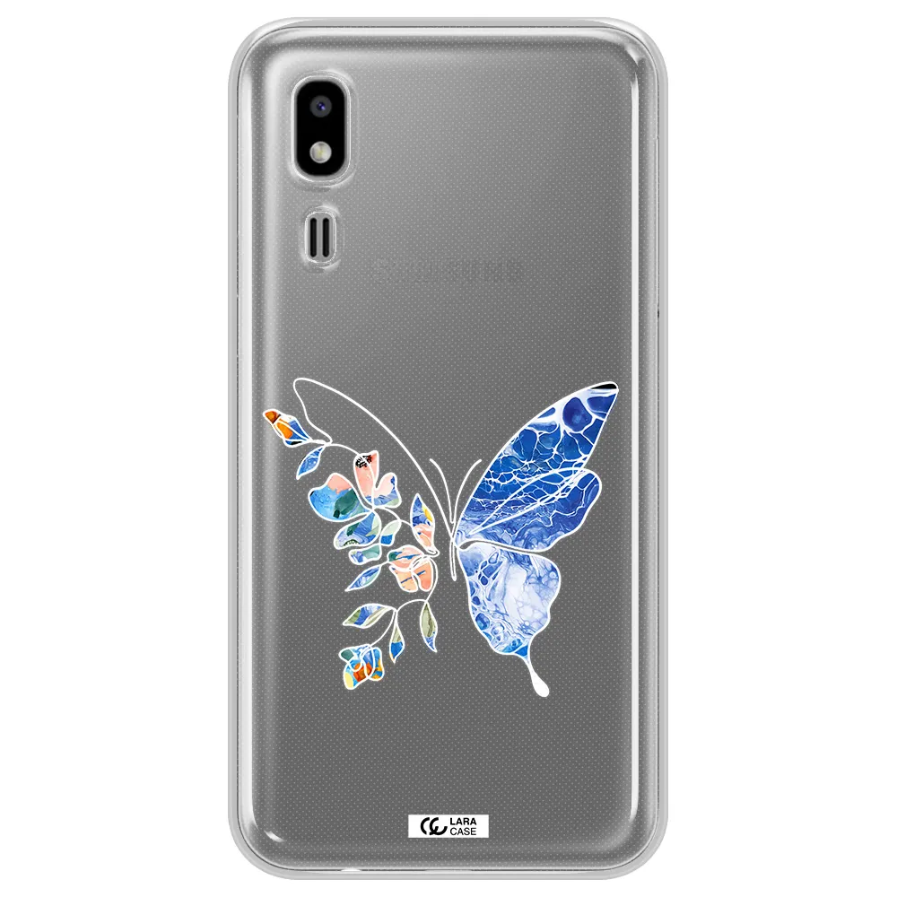 Line Butterfly Samsung A2 Core Clear TPU Case