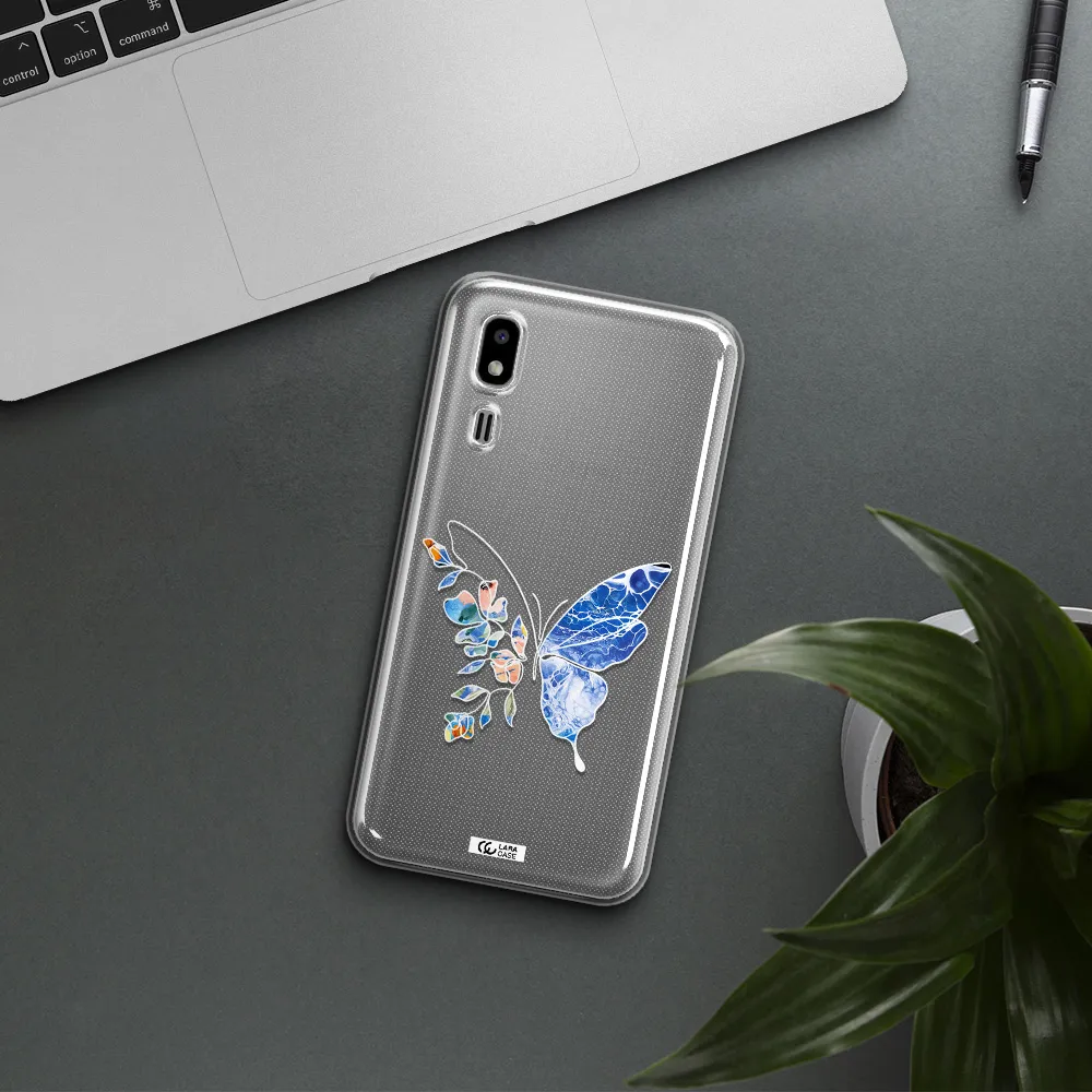 Line Butterfly Samsung A2 Core Clear TPU Case