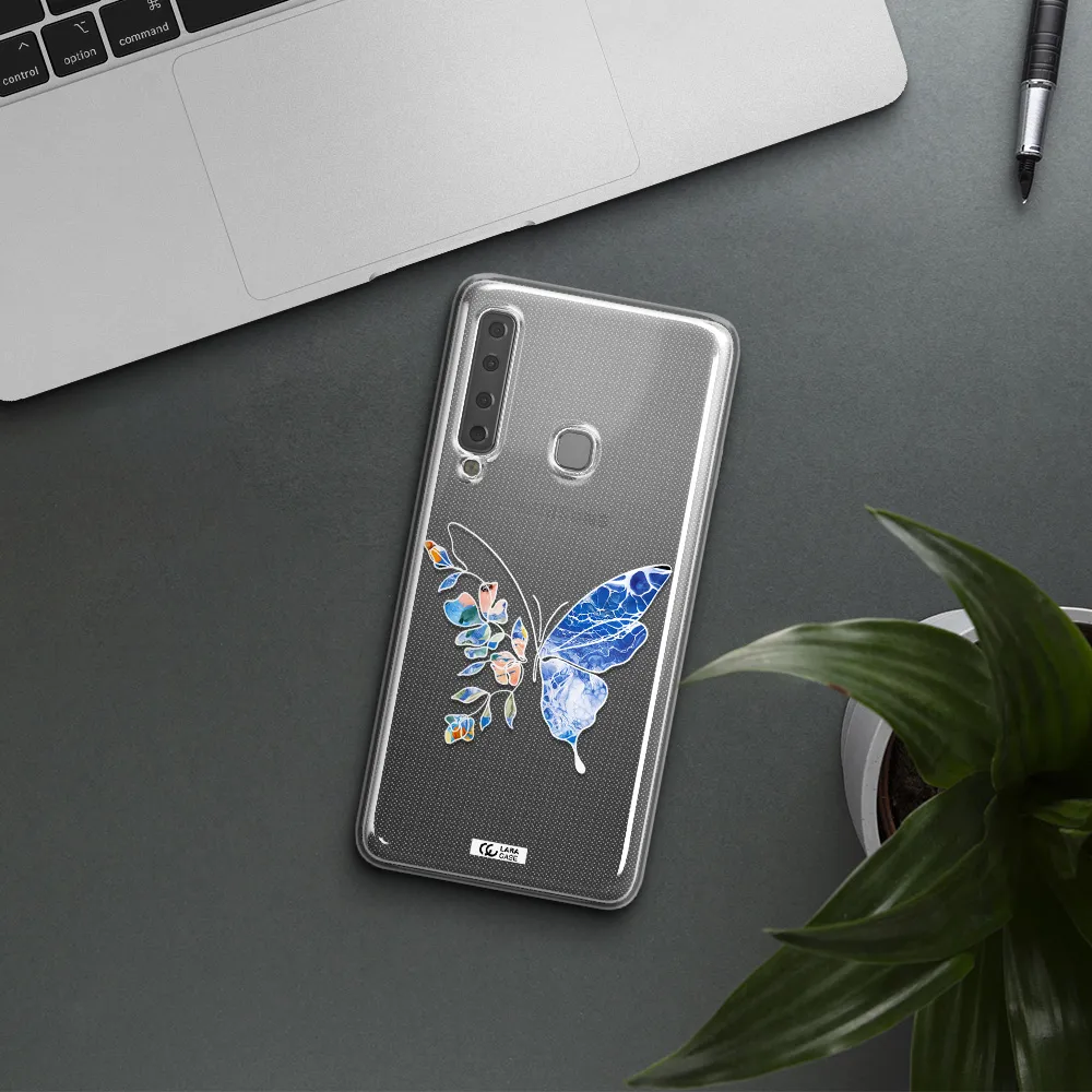 Line Butterfly Samsung A9 2018 Clear TPU Case