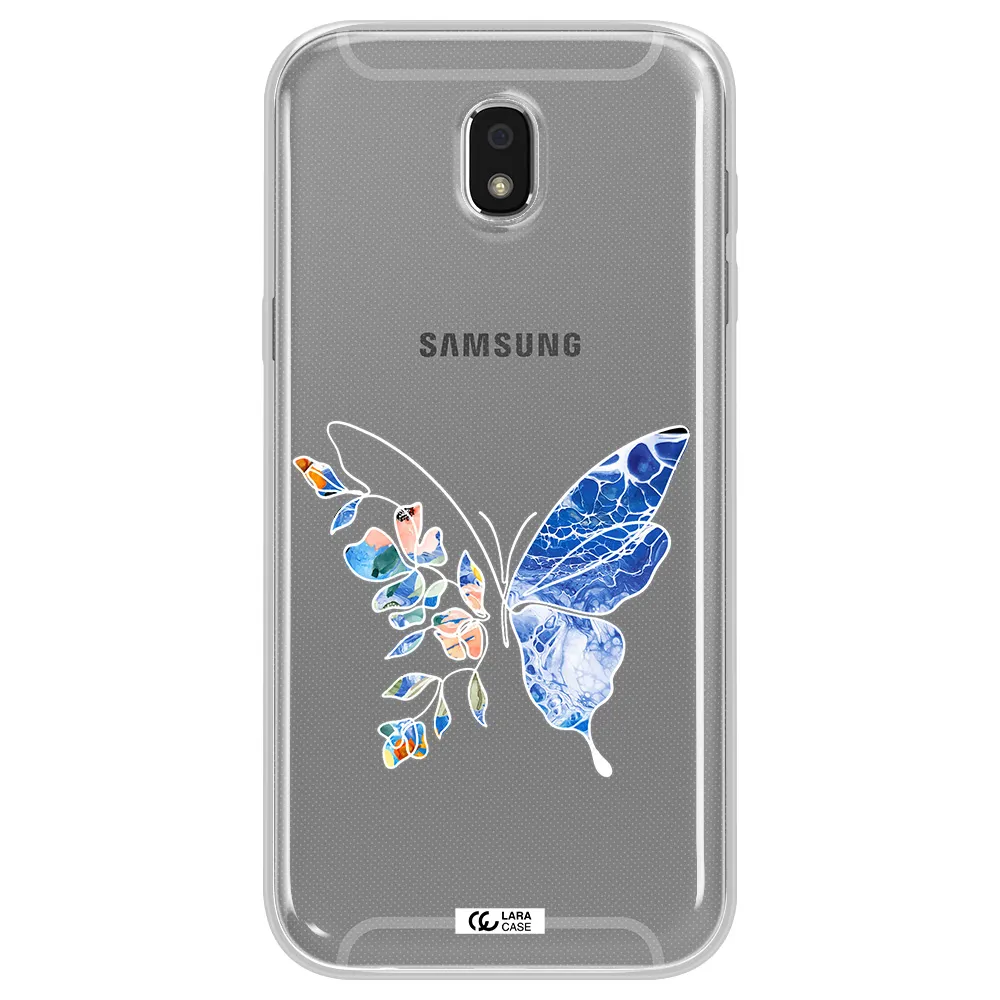 Line Butterfly Samsung J5 2017 Clear TPU Case