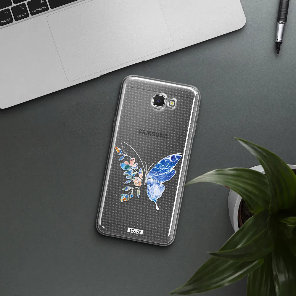 Line Butterfly Samsung J5 Prime Clear TPU Case
