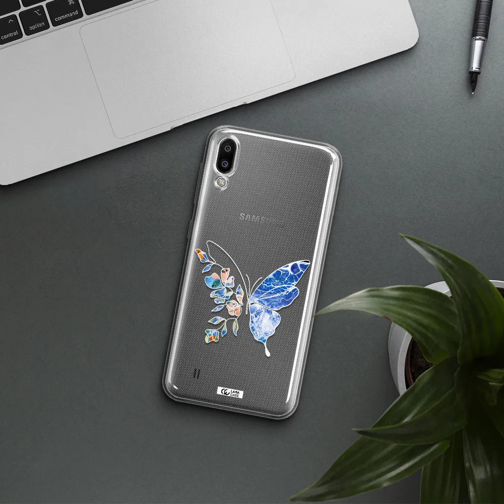 Line Butterfly Samsung M10 Clear TPU Case