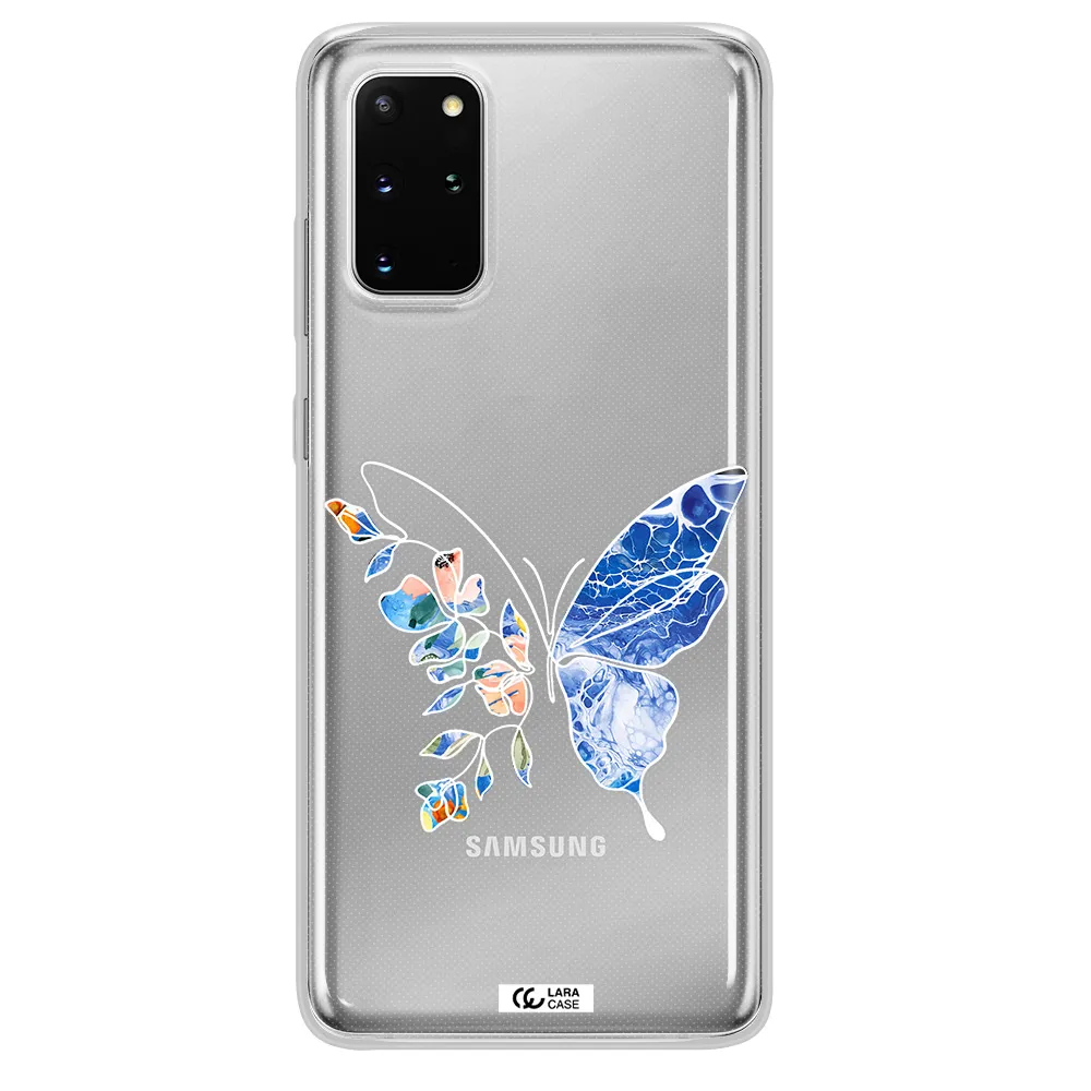 Line Butterfly Samsung S 20 Plus Clear TPU Case