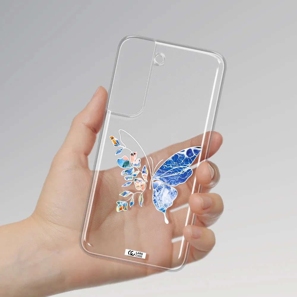 Line Butterfly Samsung S 22 Plus Clear TPU Case