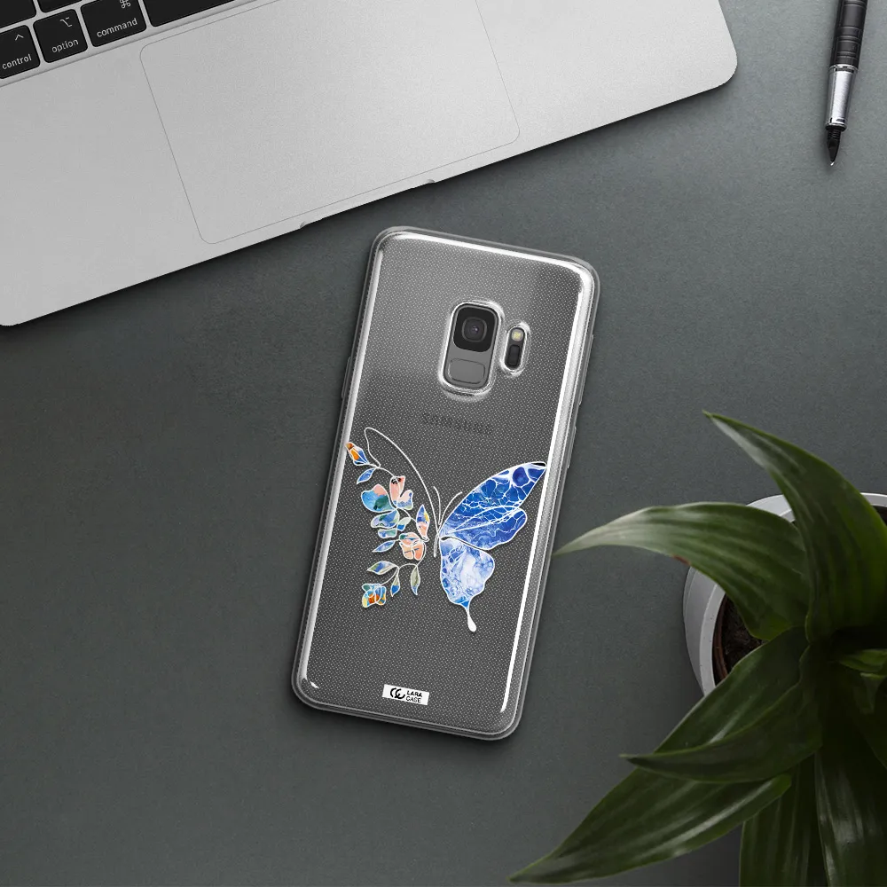 Line Butterfly Samsung S9 Clear TPU Case
