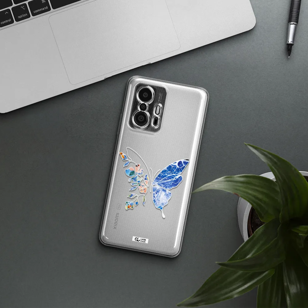 Line Butterfly Xiaomi 11T Pro Clear Tpu Case