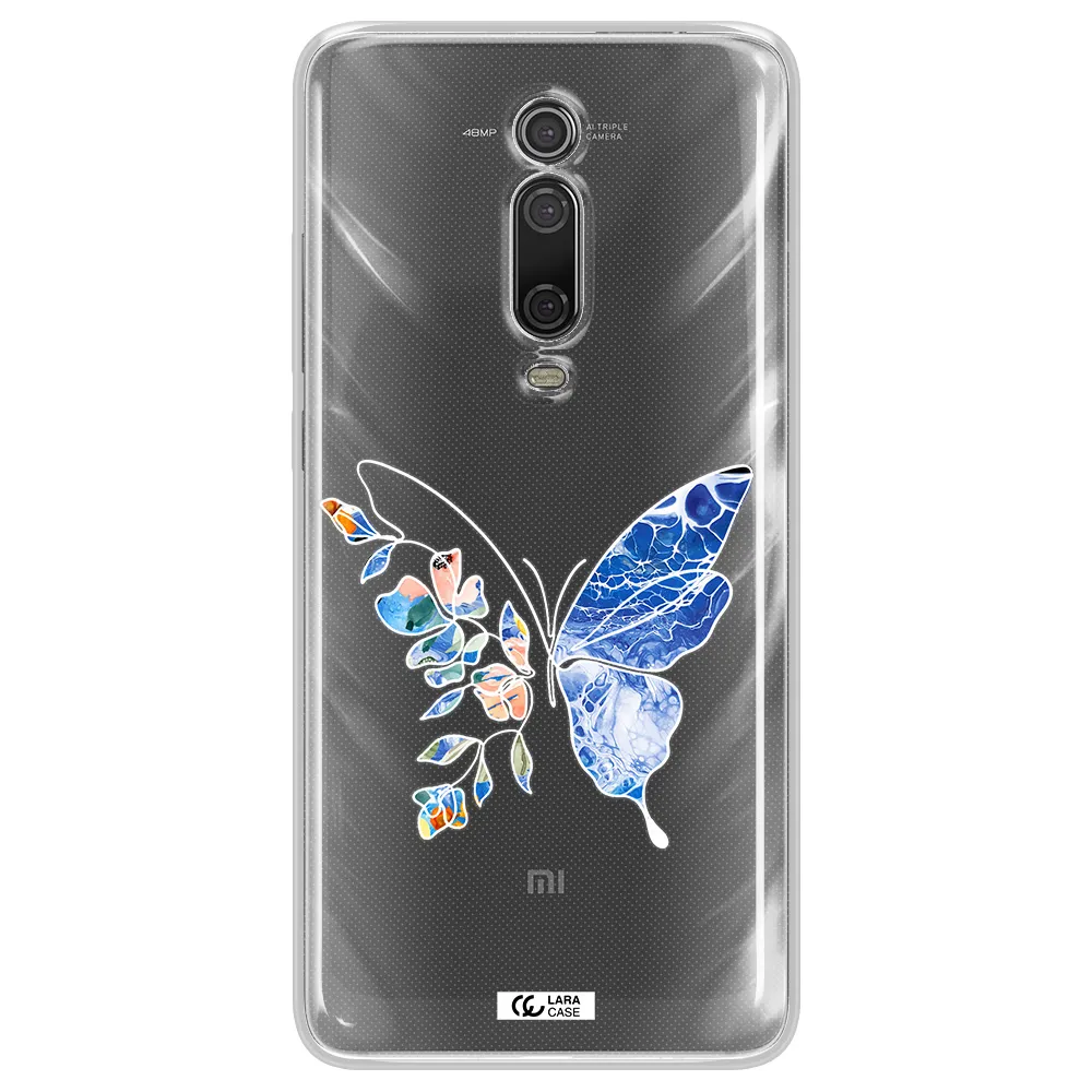 Line Butterfly Xiaomi Mi 9T Clear TPU Case