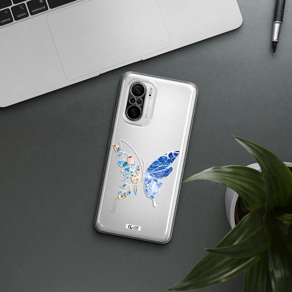 Line Butterfly Xiaomi Poco F3 Clear Tpu Case
