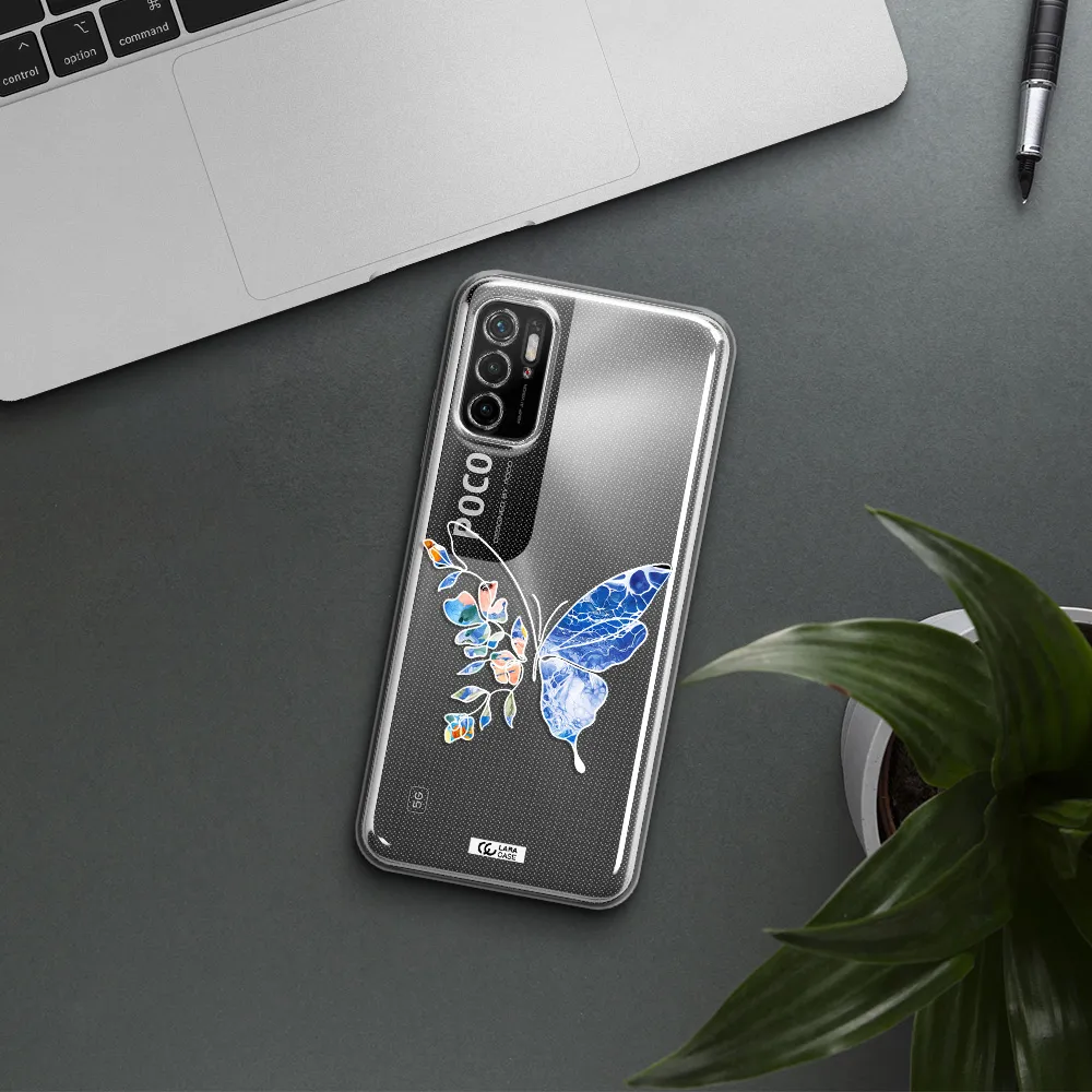 Line Butterfly Xiaomi Poco M3 Pro Clear Tpu Case