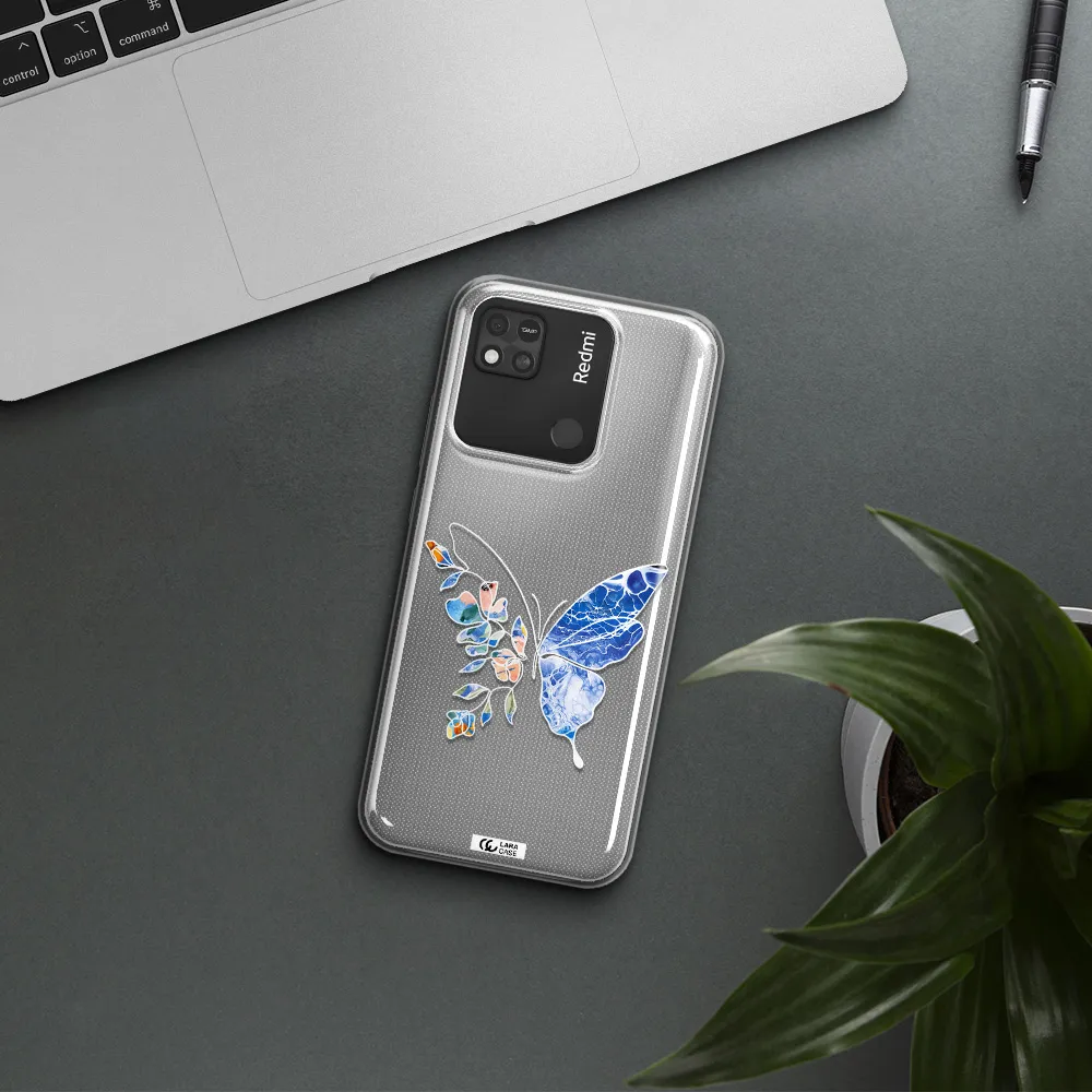 Line Butterfly Xiaomi Redmi 10A Clear TPU Case